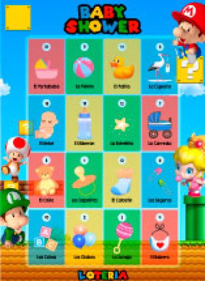 Baby Shower de Mario Bros