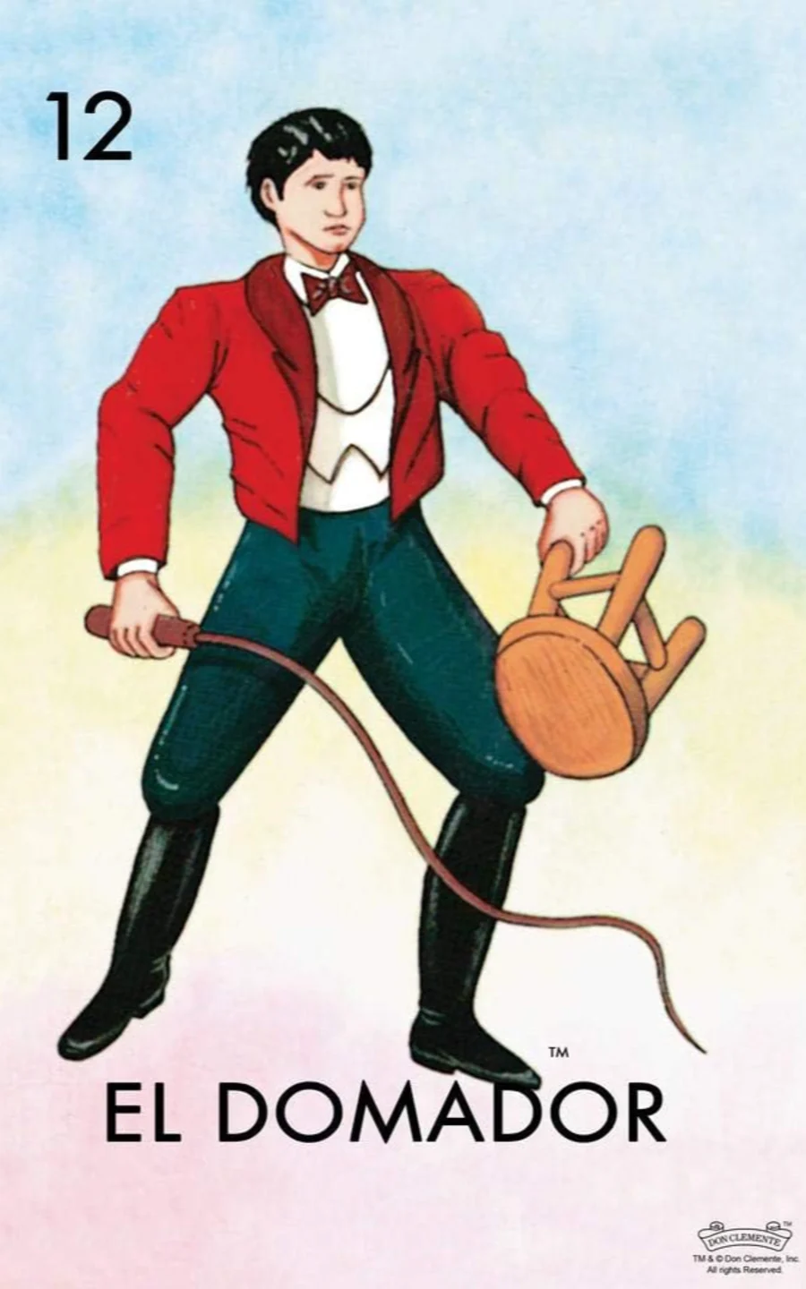 Carta El domador de la Loteria Mexicana