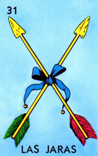 Carta Las jaras de la Loteria Mexicana