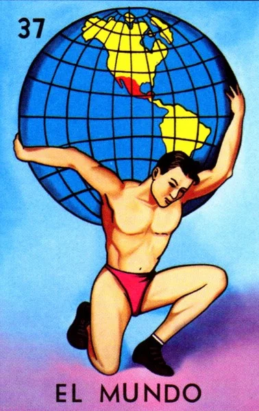 Carta El mundo de la Loteria Mexicana
